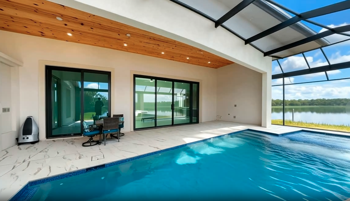 Completed - enclosed pool area Naples FL